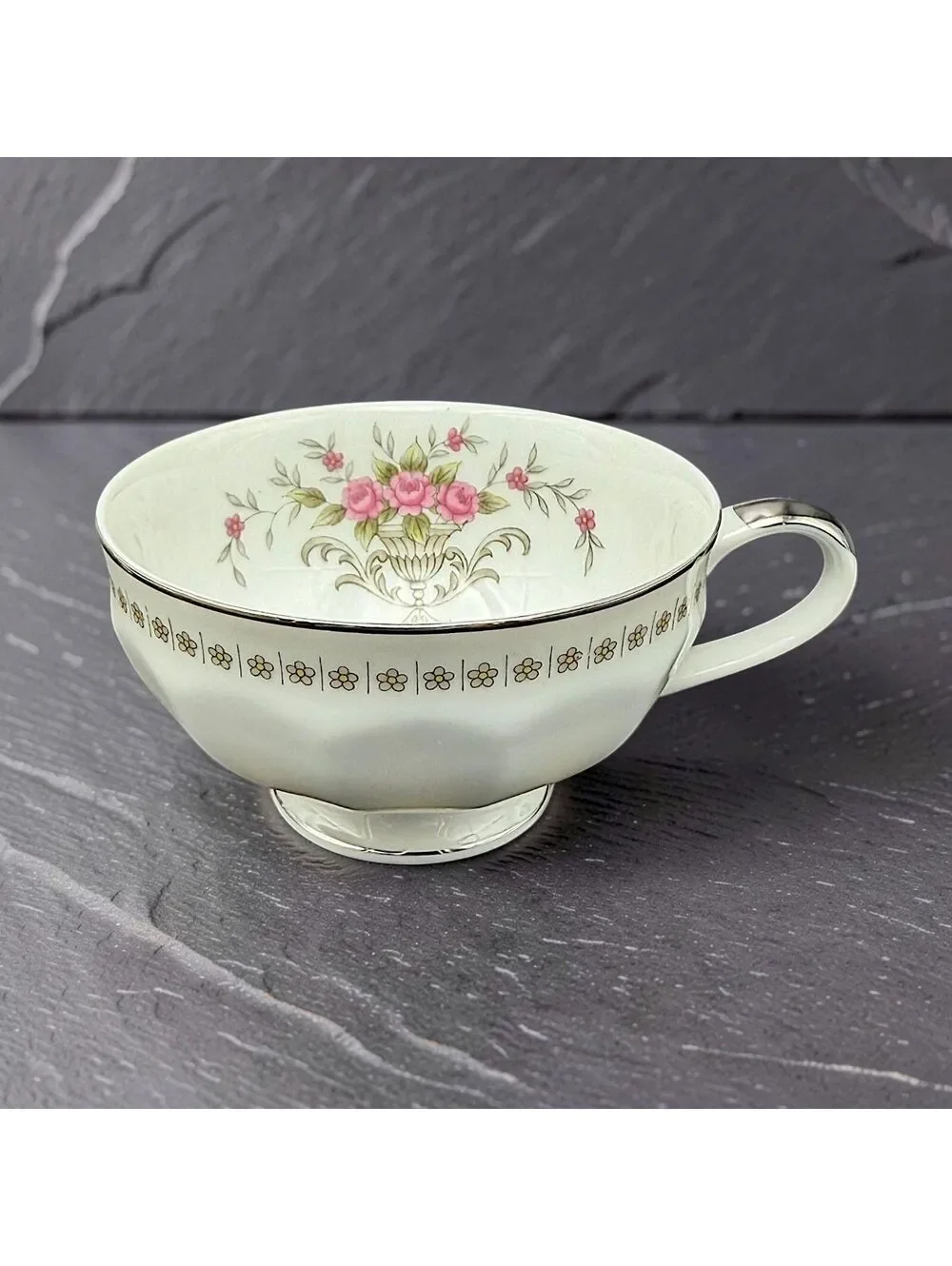 Vintage Harmony House Michelle 3653 Fine China 6 Pc Set Cups Plates Japan